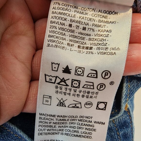 Levi's Women's 501 Tapered Premium Japanese Selvedge Denim Jeans‎ Distressed 26 - Picture 7 of 11